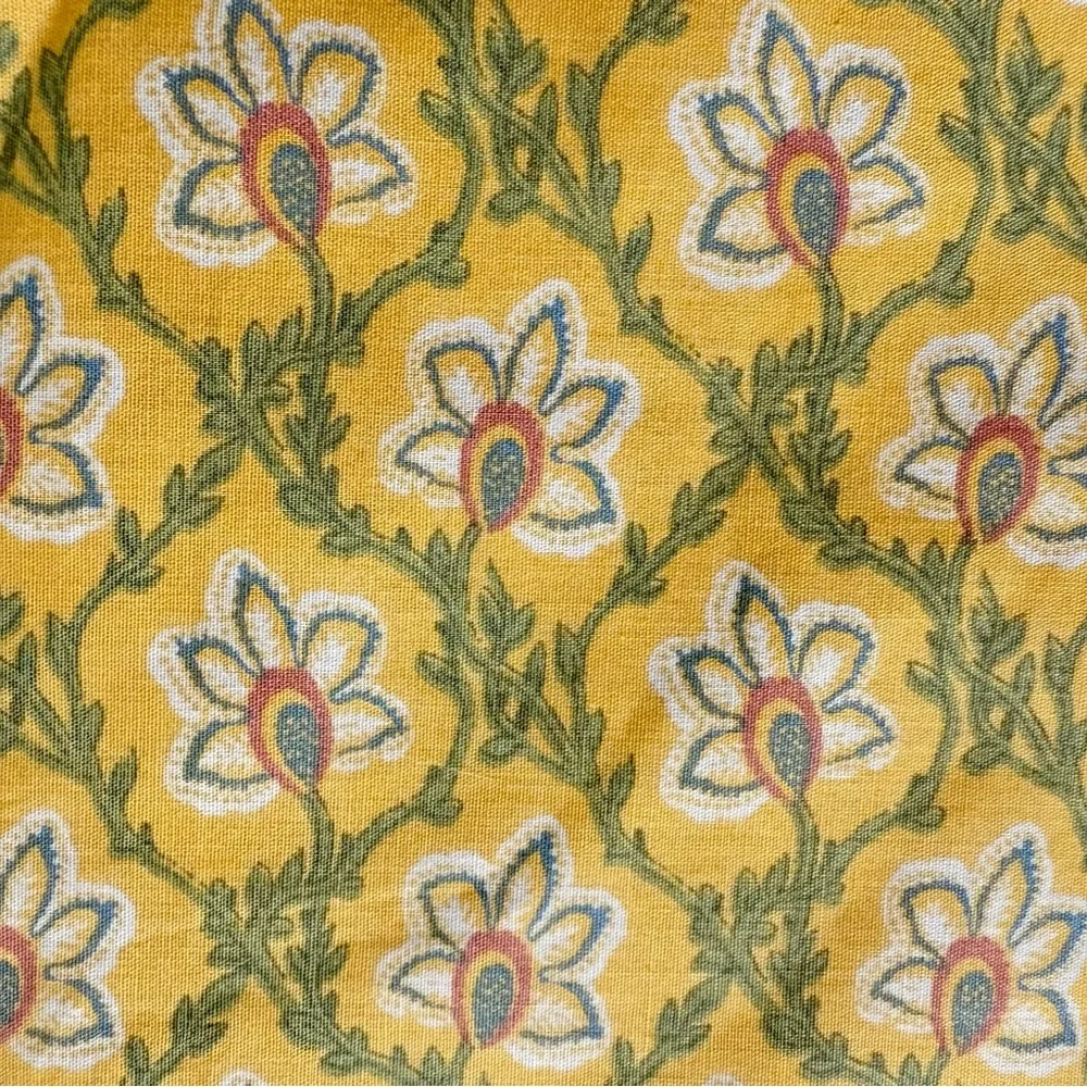TWO Martha Stewart Euro 100% Cotton Pillow‎ Shams Gold Floral French Country
